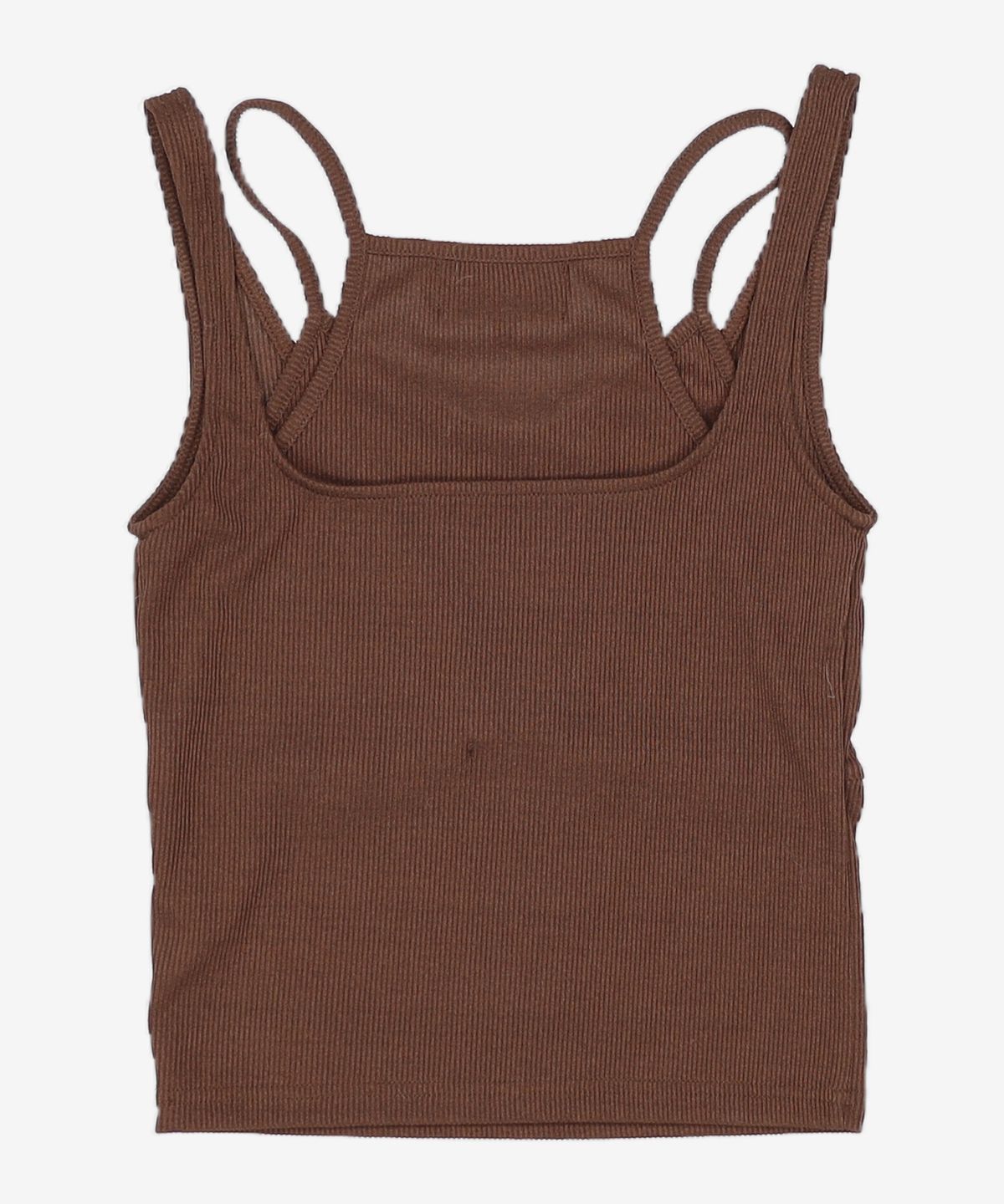 우알롱(WOOALONG) Layered sleeveless - BROWN S