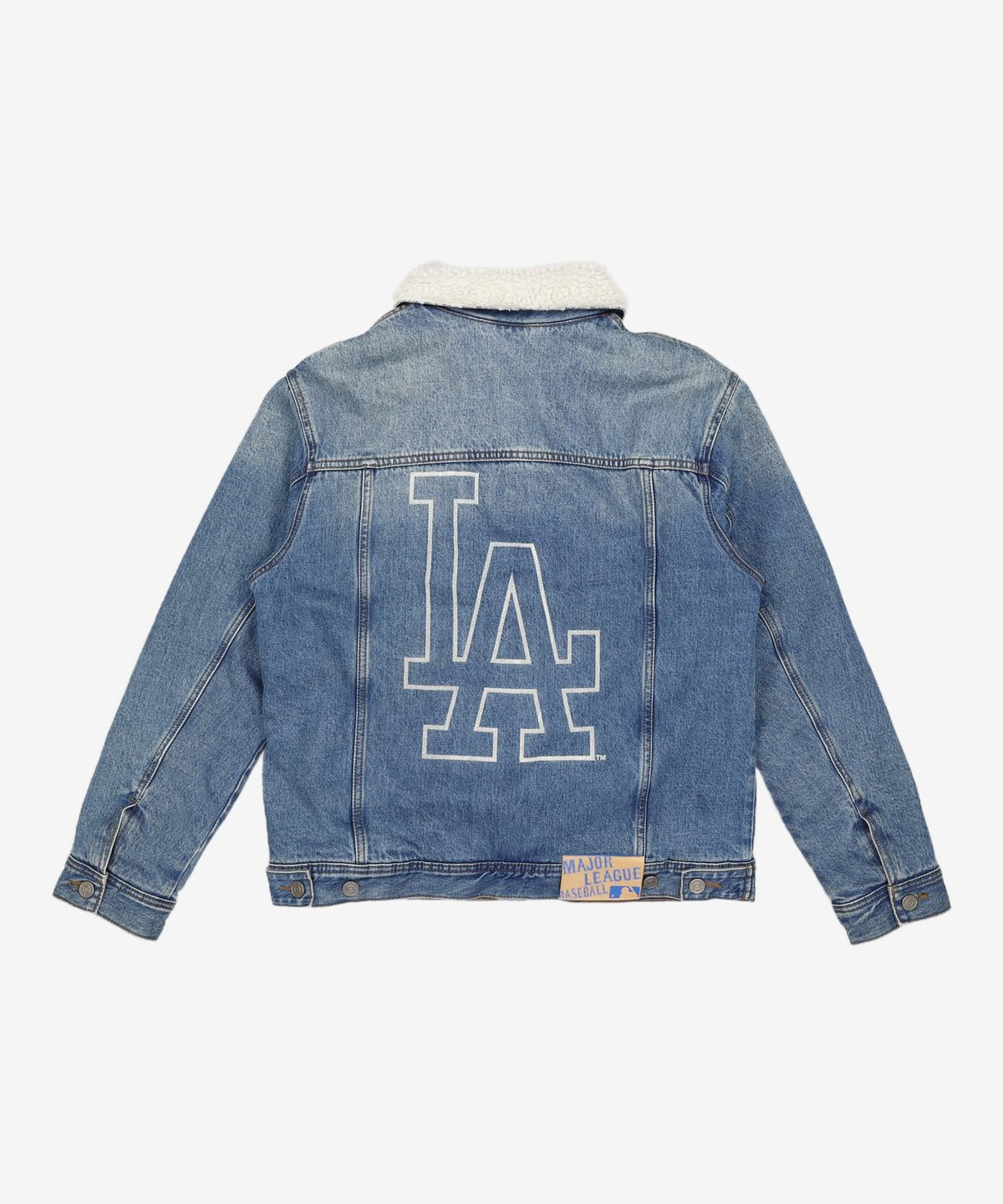 엠엘비(MLB) [UNI] 빅로고 쉐르파 데님자켓 LA (BLUE) M