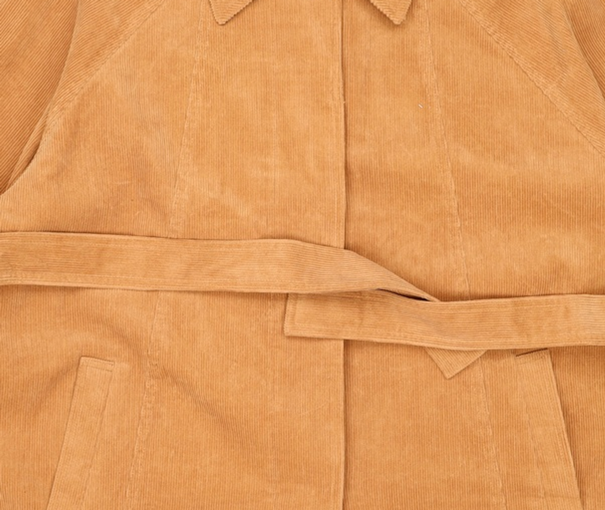 르아보네(LE ABONNE) CORDUROY BUTTON HALF JACKET_CAMEL FREE