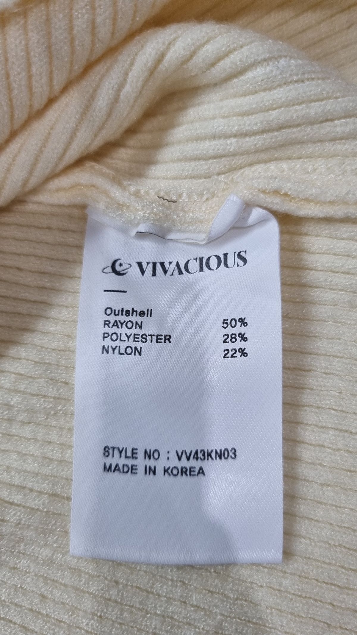 비바셔스(VIVACIOUS) Andy Square-neck Button Cardigan - 5COL XS