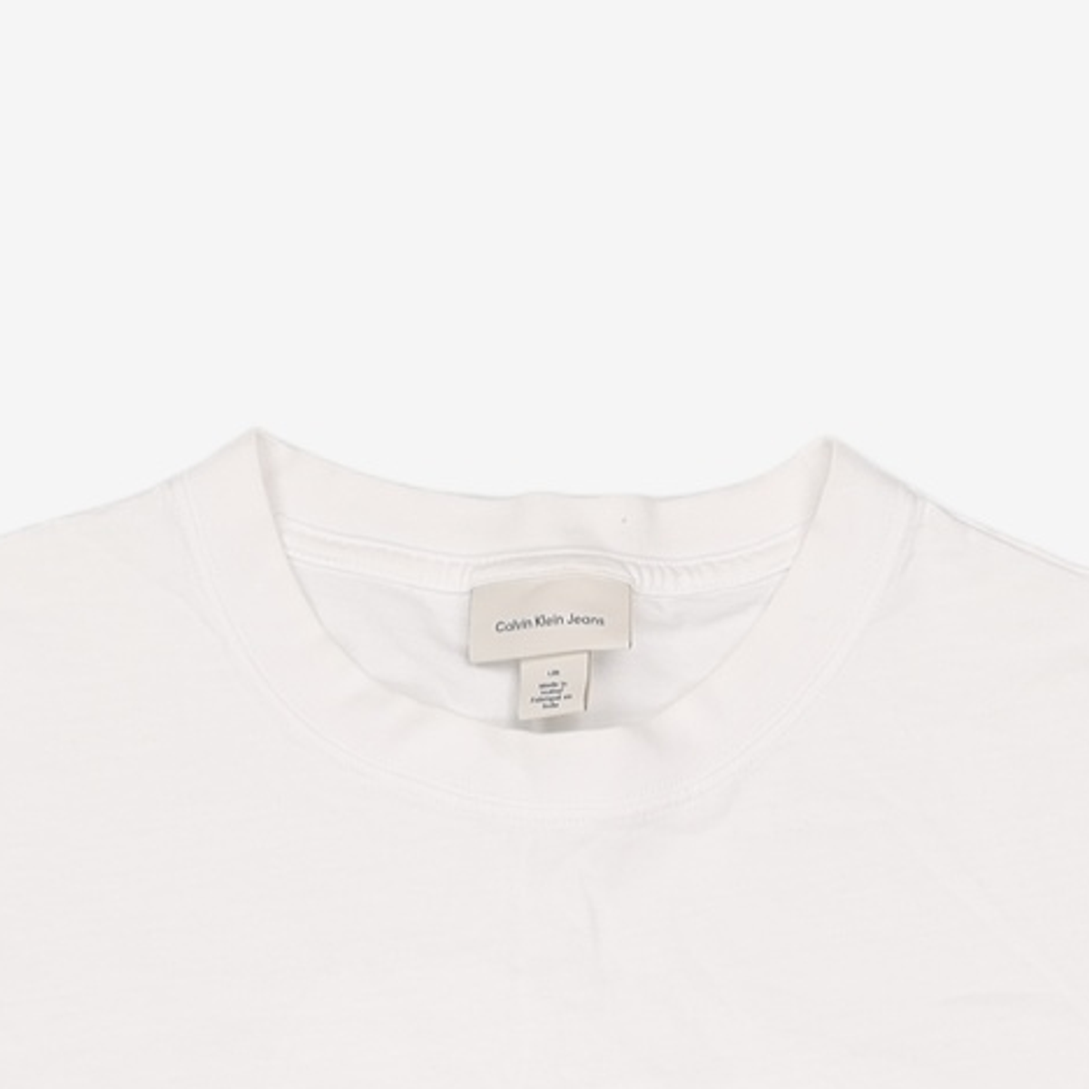 캘빈클라인 진(CALVIN KLEIN JEANS) 릴렉스핏 아카이브 로고 반팔 티셔츠 40HM229 YAA L