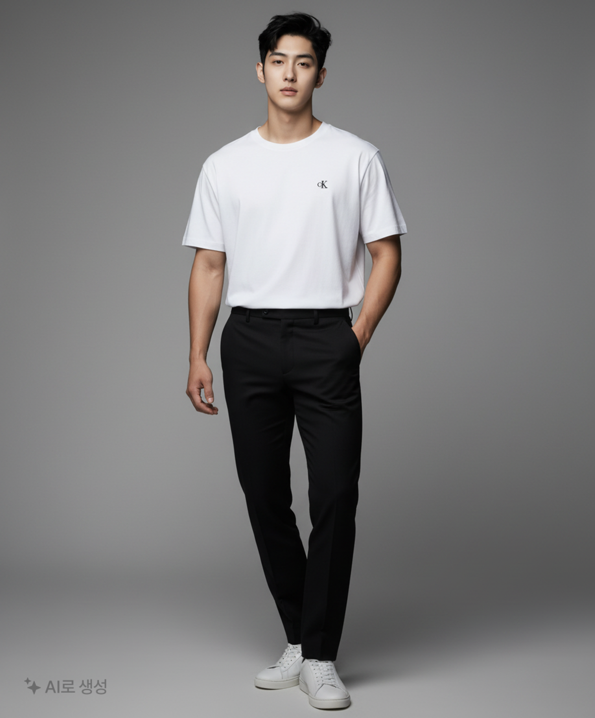 캘빈클라인 진(CALVIN KLEIN JEANS) 릴렉스핏 아카이브 로고 반팔 티셔츠 40HM229 YAA L