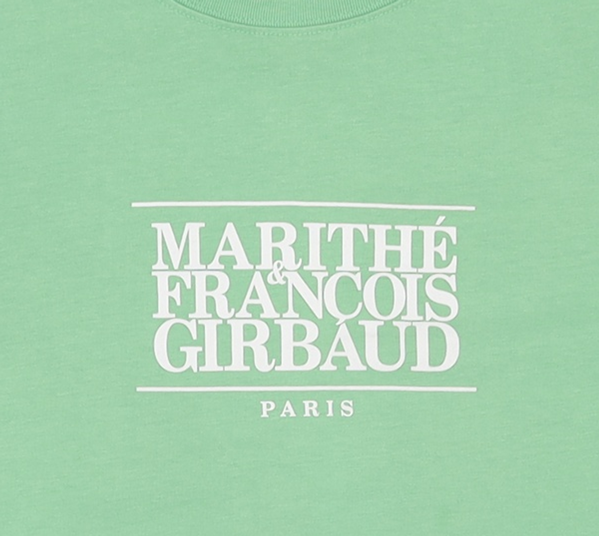 마리떼 프랑소와 저버(MARITHÉ + FRANҪOIS GIRBAUD) W CLASSIC LOGO CROP TEE green M