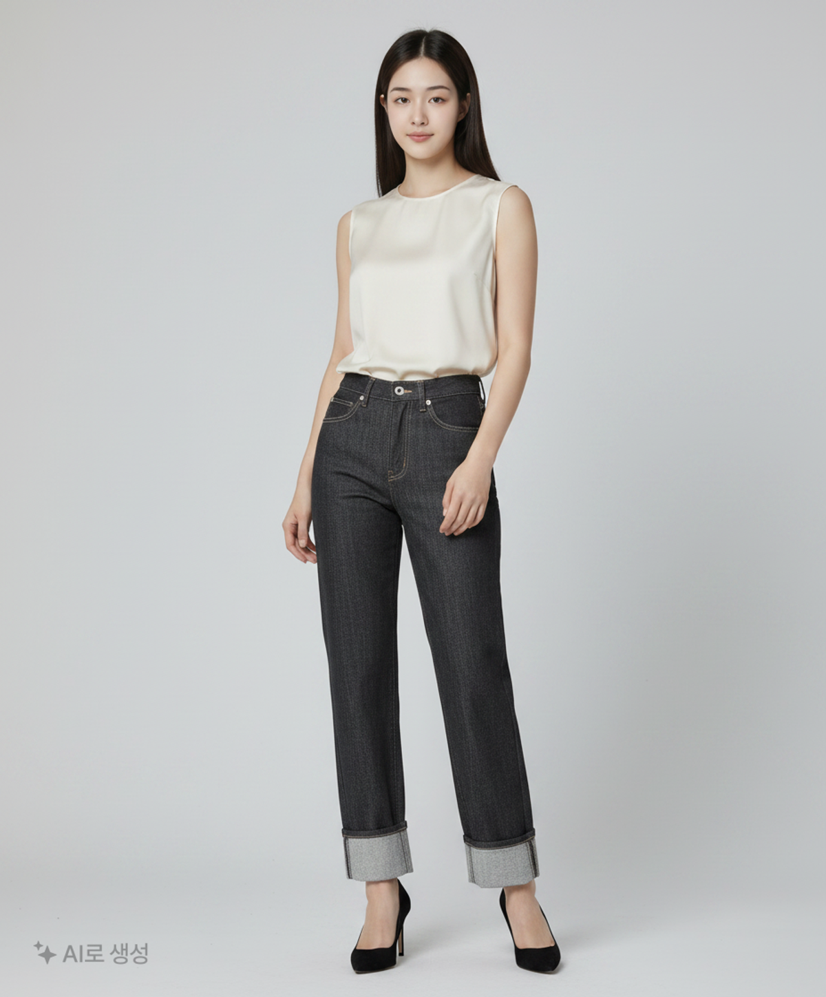 르(LE) 청/데님 팬츠 55