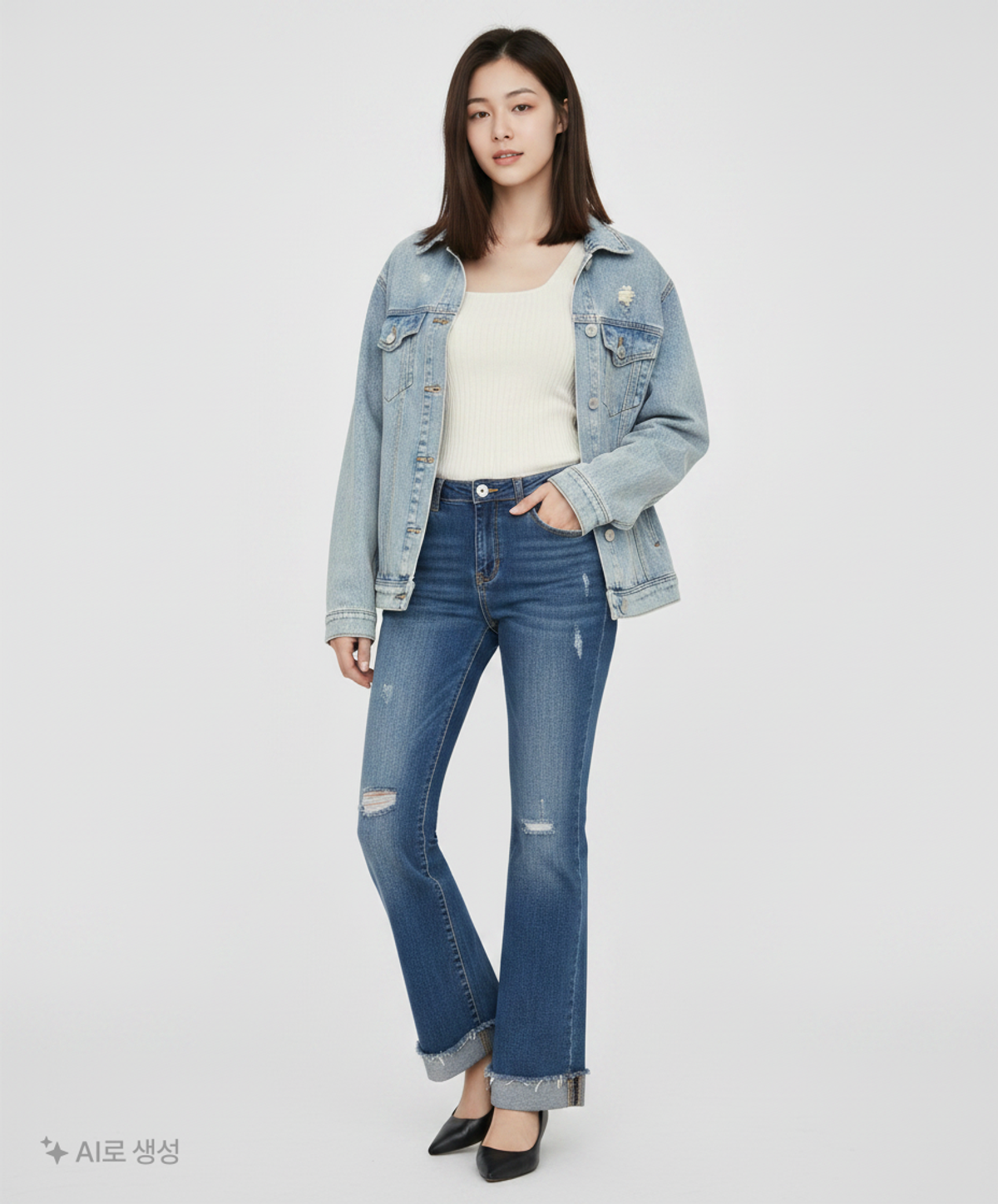 스타일 베네통(STILE BENETTON.) 청/데님 팬츠 46