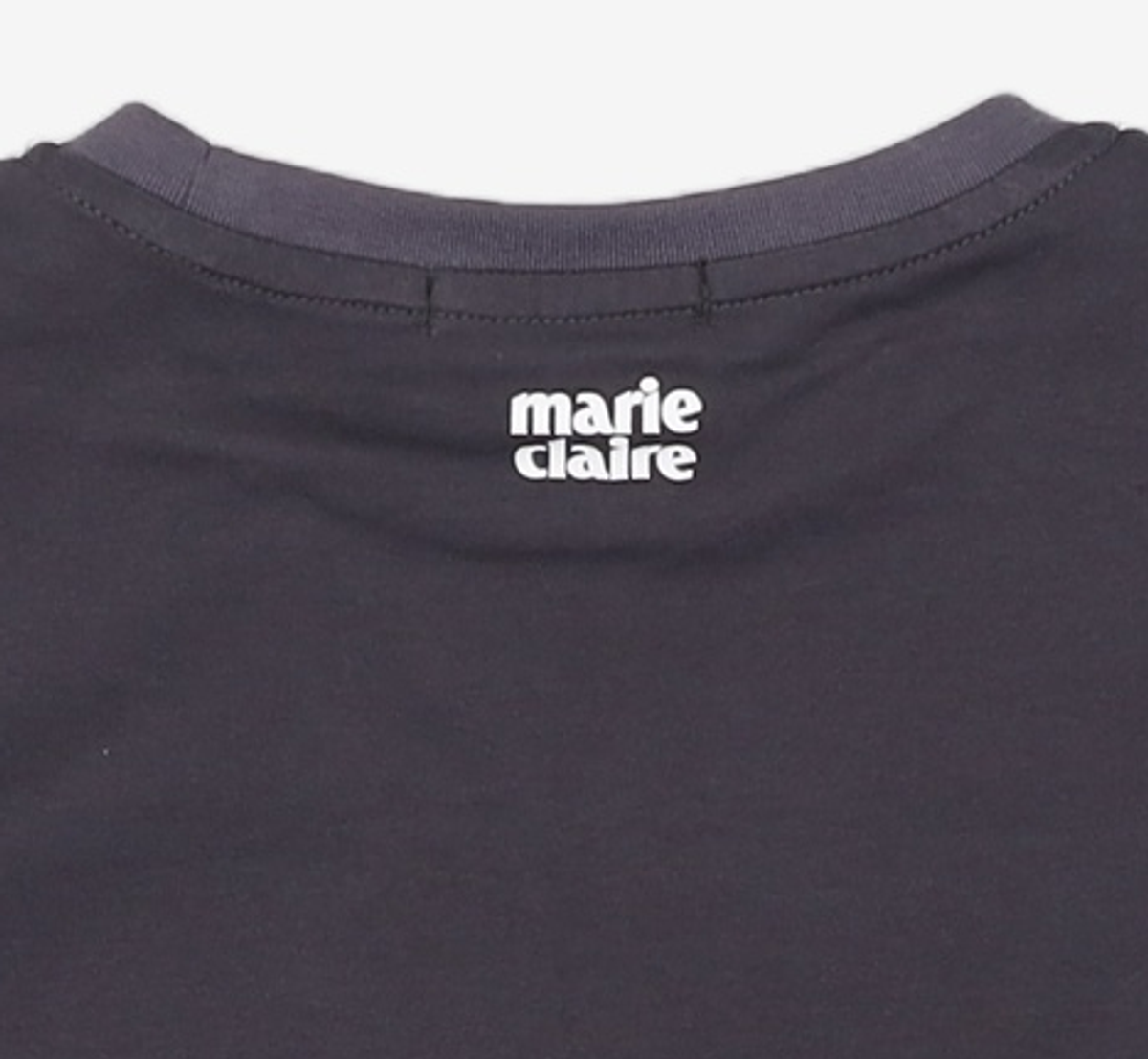 마리끌레르(MARIE CLAIRE) 배색 스티치 네잎클로버 티셔츠(MAFBTS03MCH) 38