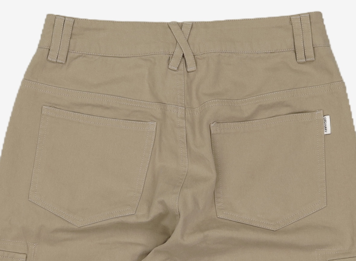 오디너리 홀리데이(ORDINARY HOLIDAY) CARGO WIDE BERMUDA PANTS [LIGHT KHAKI] OSS