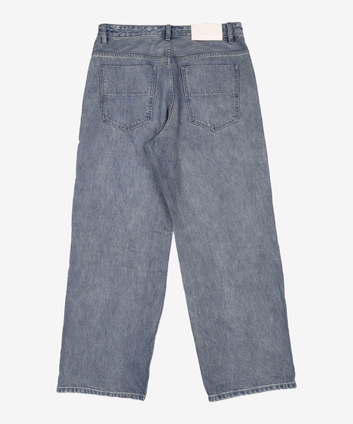 데케트(DECET) Mid Rise Wide Jeans DCPT027CrinkleBlue 32