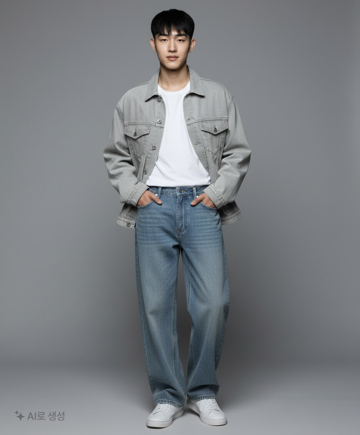 데케트(DECET) Mid Rise Wide Jeans DCPT027CrinkleBlue 32