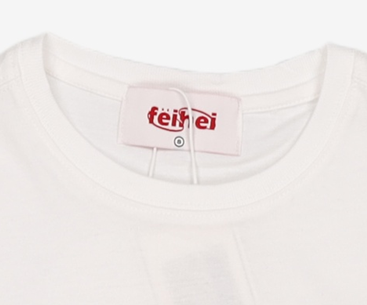 페이헤이(FEIHEI) FEIHEI LOGO CROP T-SHIRT WHITE S