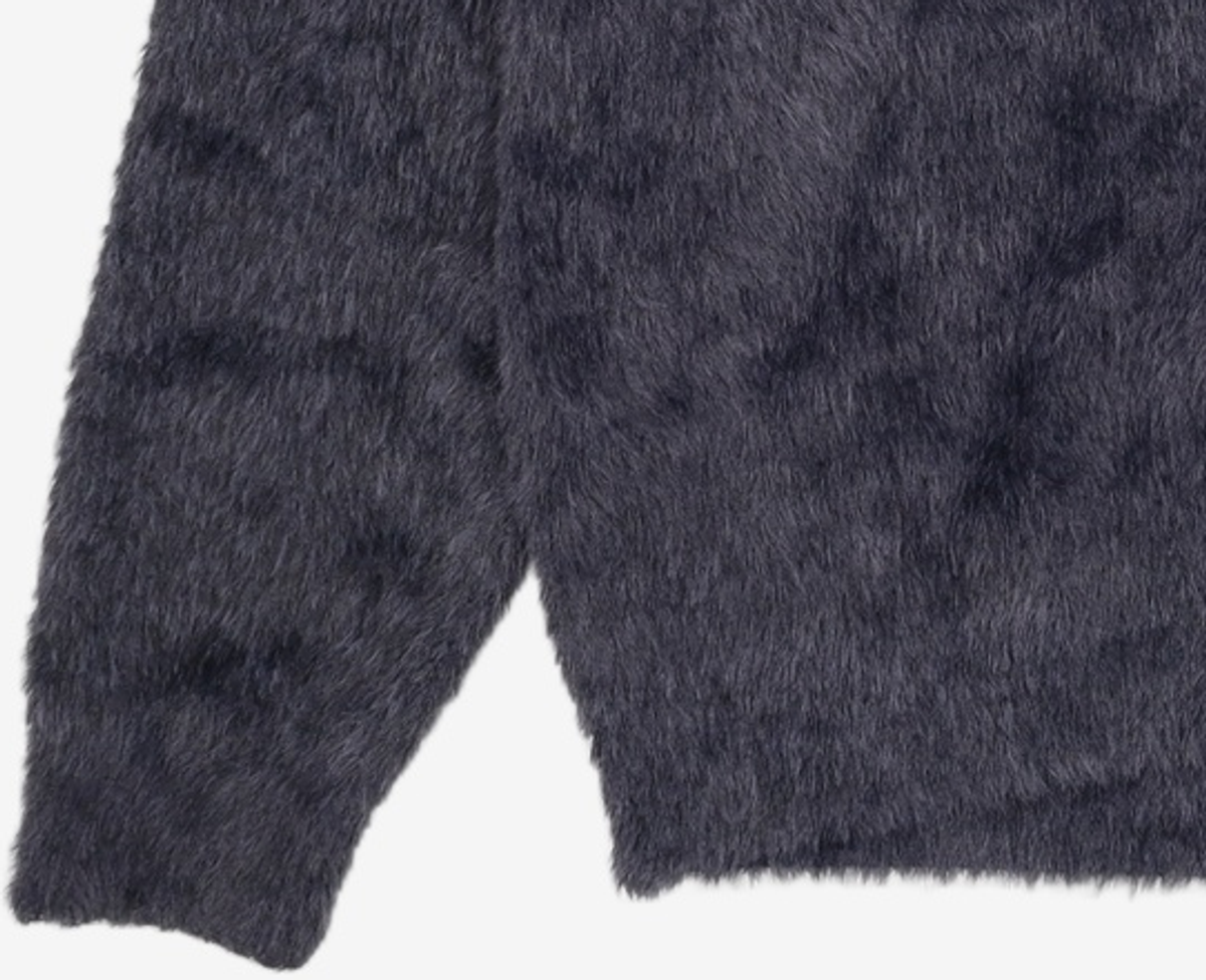 노매뉴얼(NOMANUAL) CROPPED HAIRY KNIT - DUSK 95