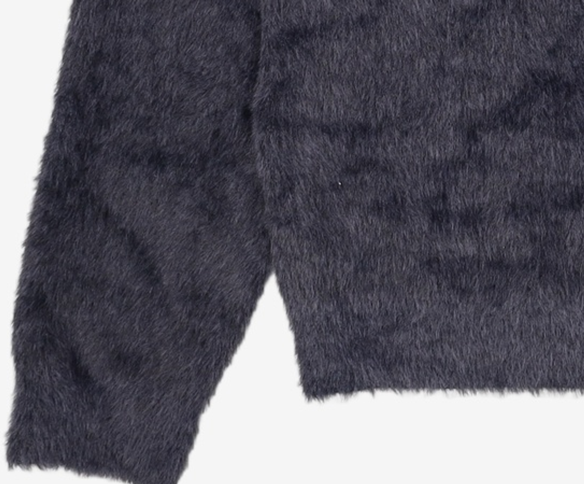 노매뉴얼(NOMANUAL) CROPPED HAIRY KNIT - DUSK 95