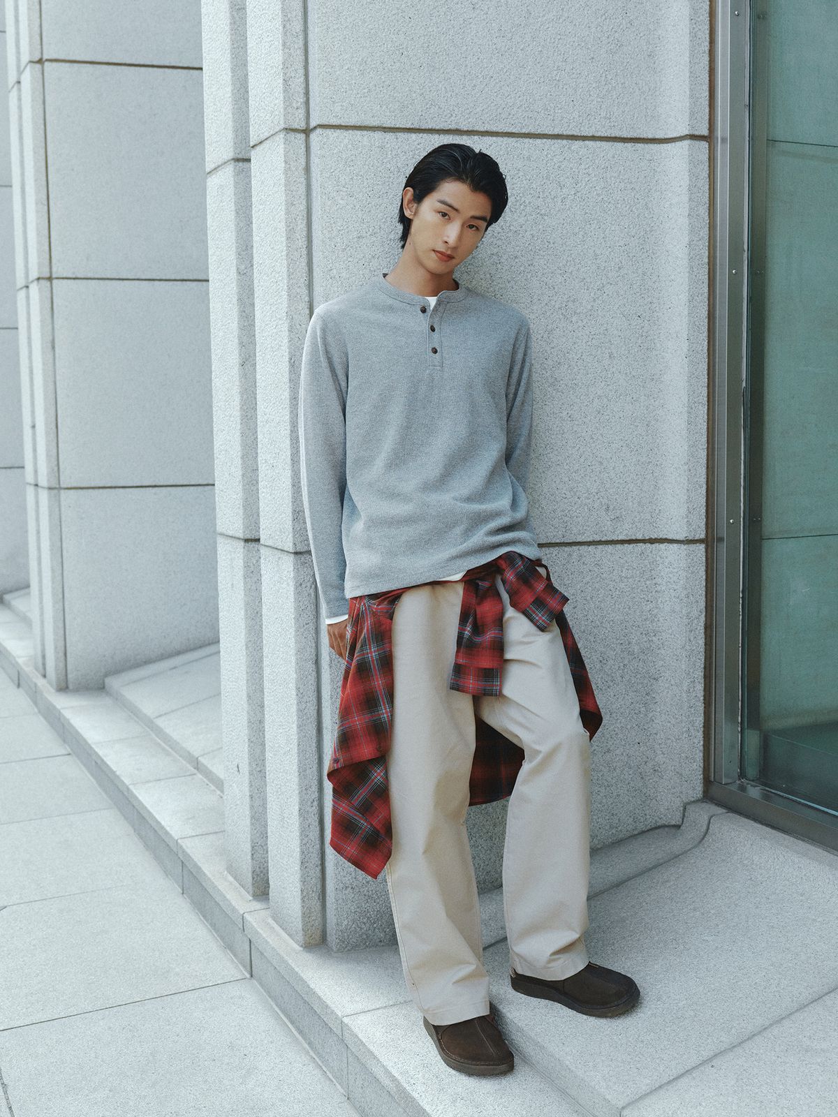 탑텐(TOPTEN) 남성 와이드 치노 팬츠_MSG4PP1406