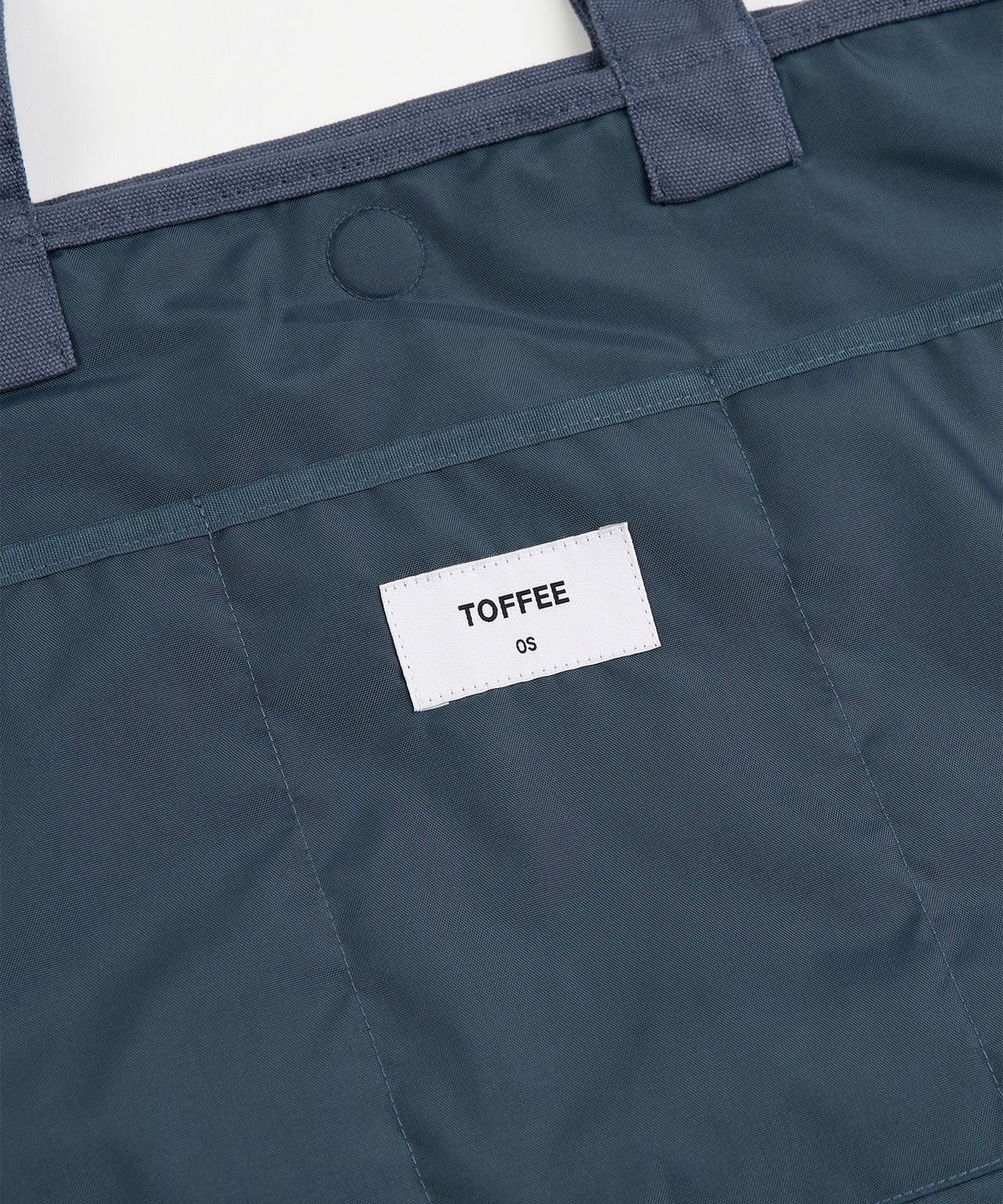 토피(TOFFEE) 워시드 코튼 토트백 (BLUE)
