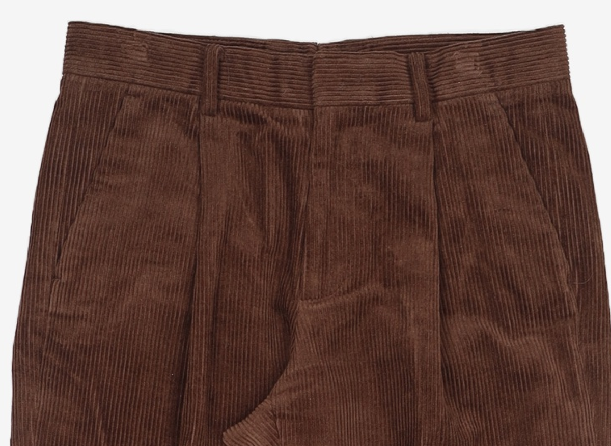 티엔지티(TNGT) Corduroy Semi Wide Pants (Brown) TNPA5F107W2 78