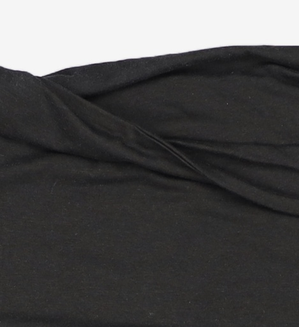 트리밍버드(TREEMINGBIRD) Twisted Overlay Off-Shoulder Top [ Black ] 2