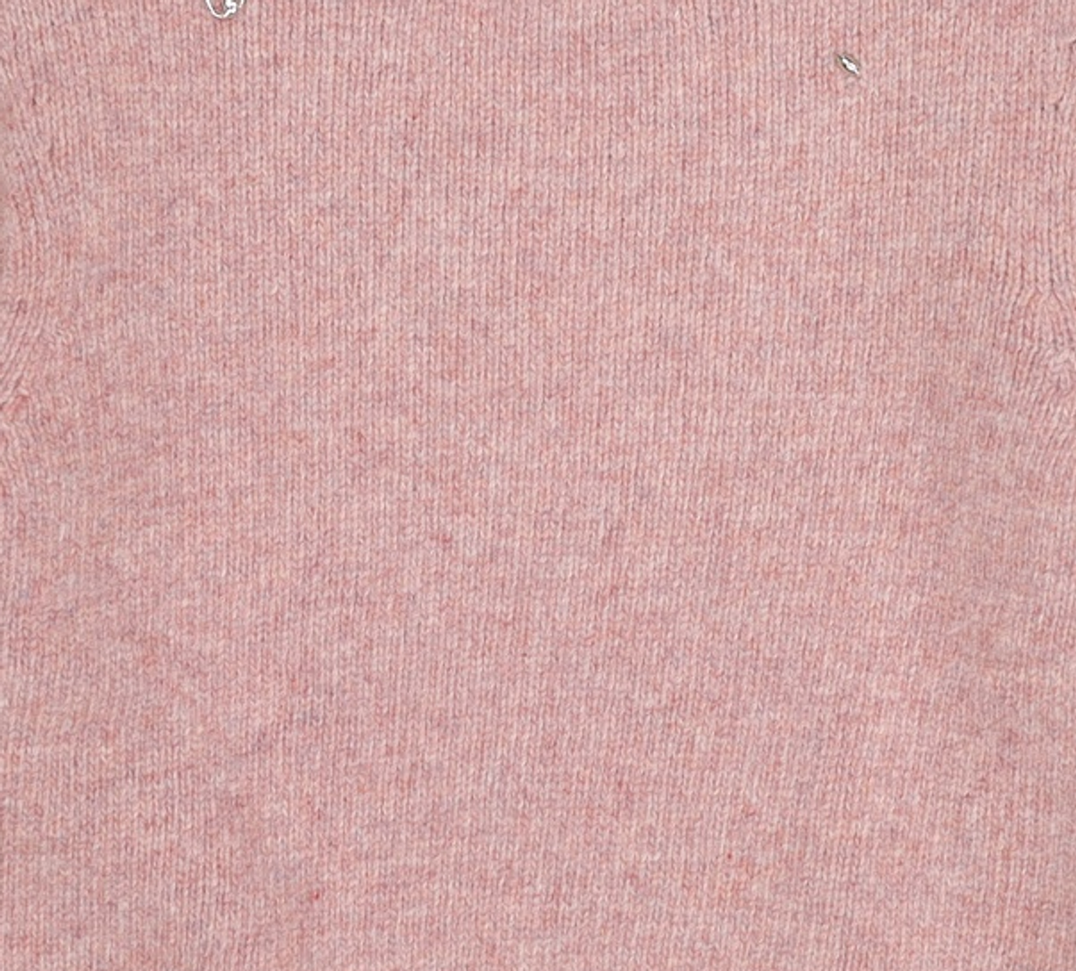 오헤시오(OHESHIO) shetland wool beads round pull-over knitted (Pink) XL