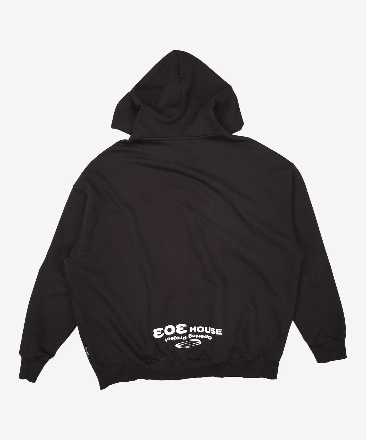 오프닝프로젝트(OPENING PROJECT) Symbol Logo Zip Hoodie - Black 3