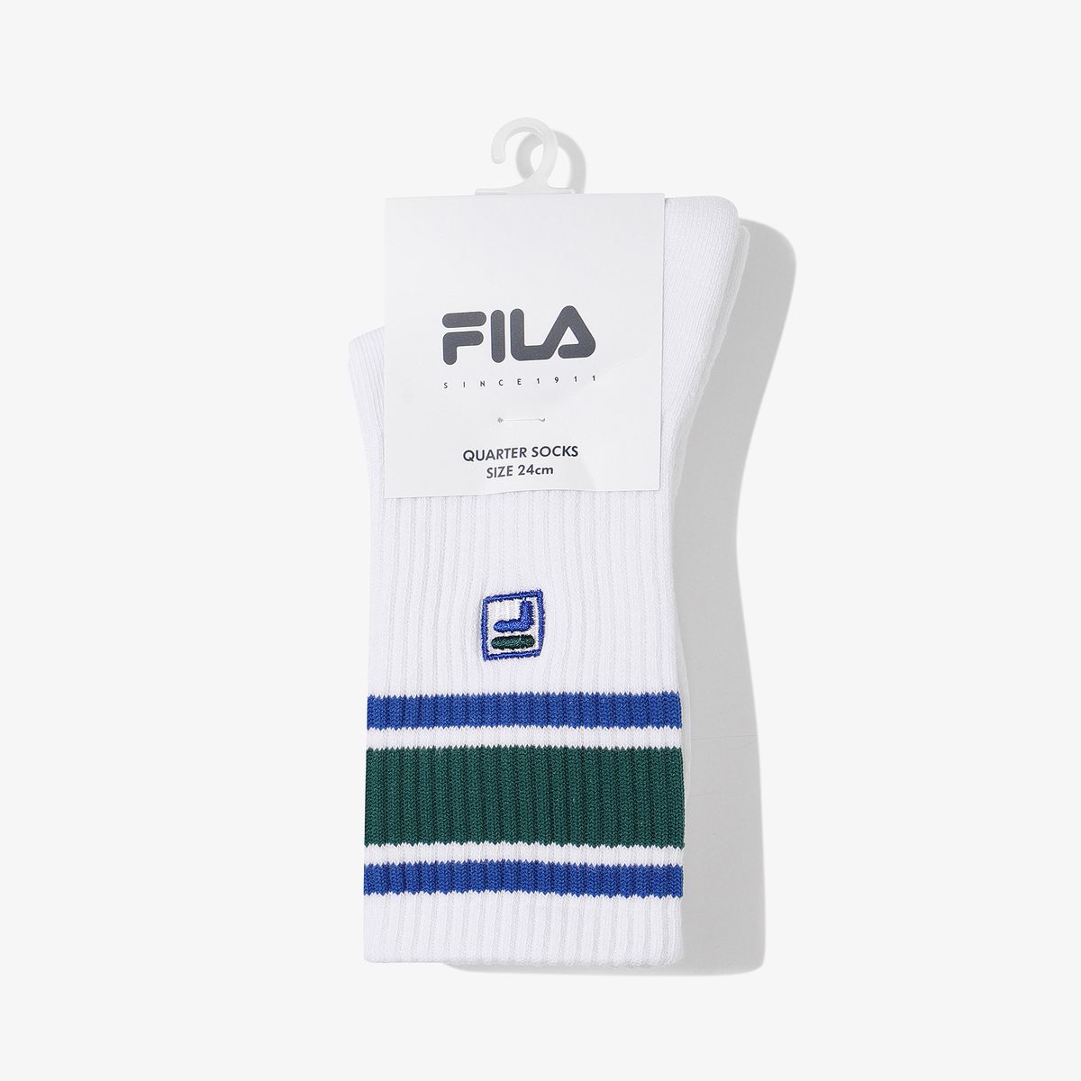 휠라(FILA) 유니 F박스 스트라이프 크루삭스(FS263SC02X003496)