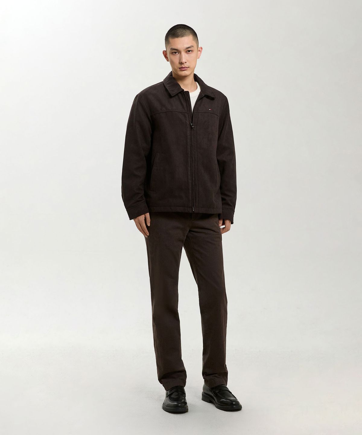 타미힐피거(TOMMY HILFIGER) 카라 스웨이드 자켓 (T12G6WOT704ML1MR9)