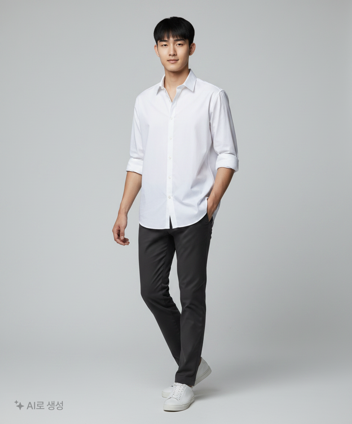 무신사 스탠다드(MUSINSA STANDARD) 릴렉스드 CR 셔츠 [화이트] L
