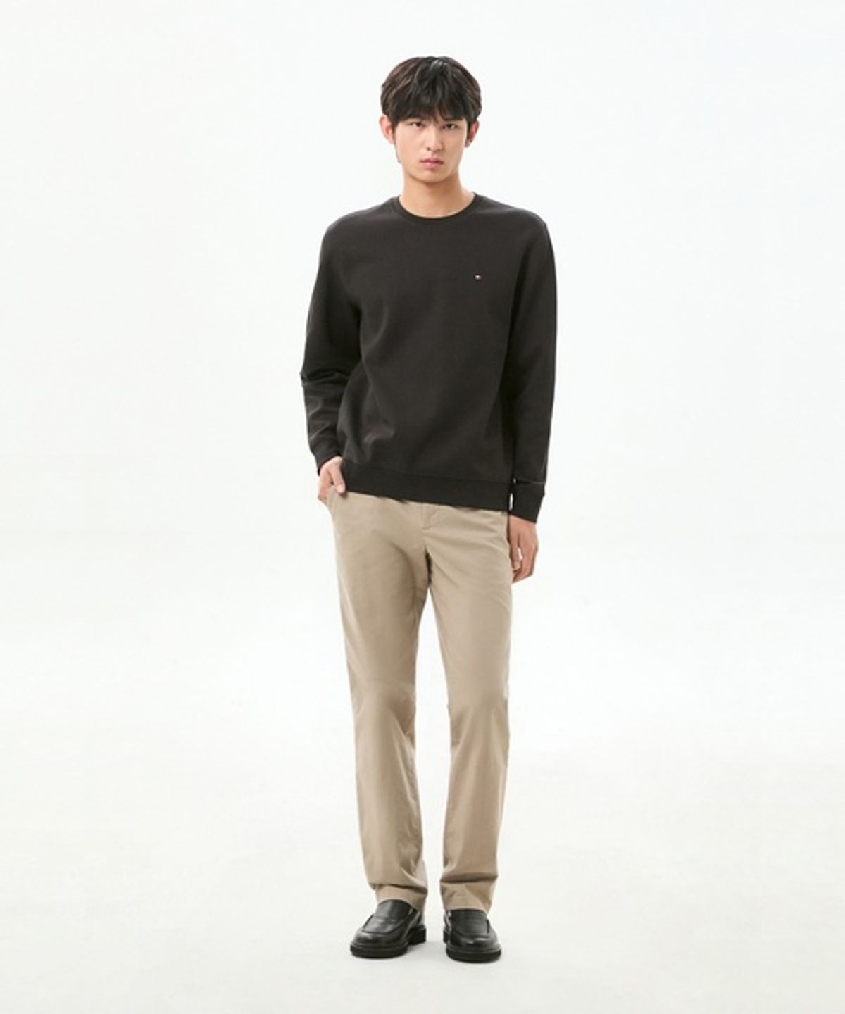 타미힐피거(TOMMY HILFIGER) 에센셜 인테크노 크루넥 스웨트 셔츠 (T12G6TPO020MT2BDS)