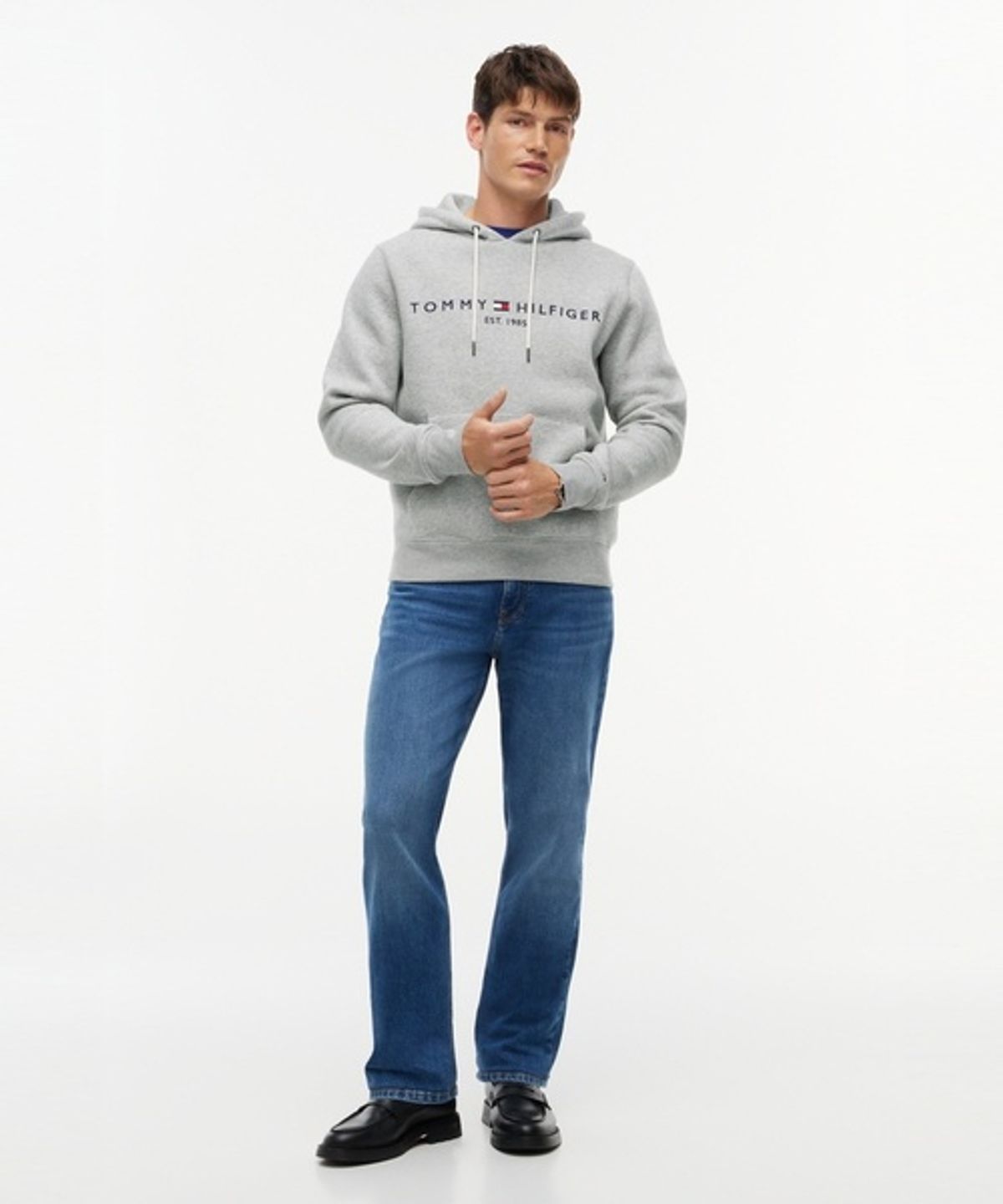 타미힐피거(TOMMY HILFIGER) [UNISEX] 코어 타미 로고 후디 (T12G7TPO850MT3501)