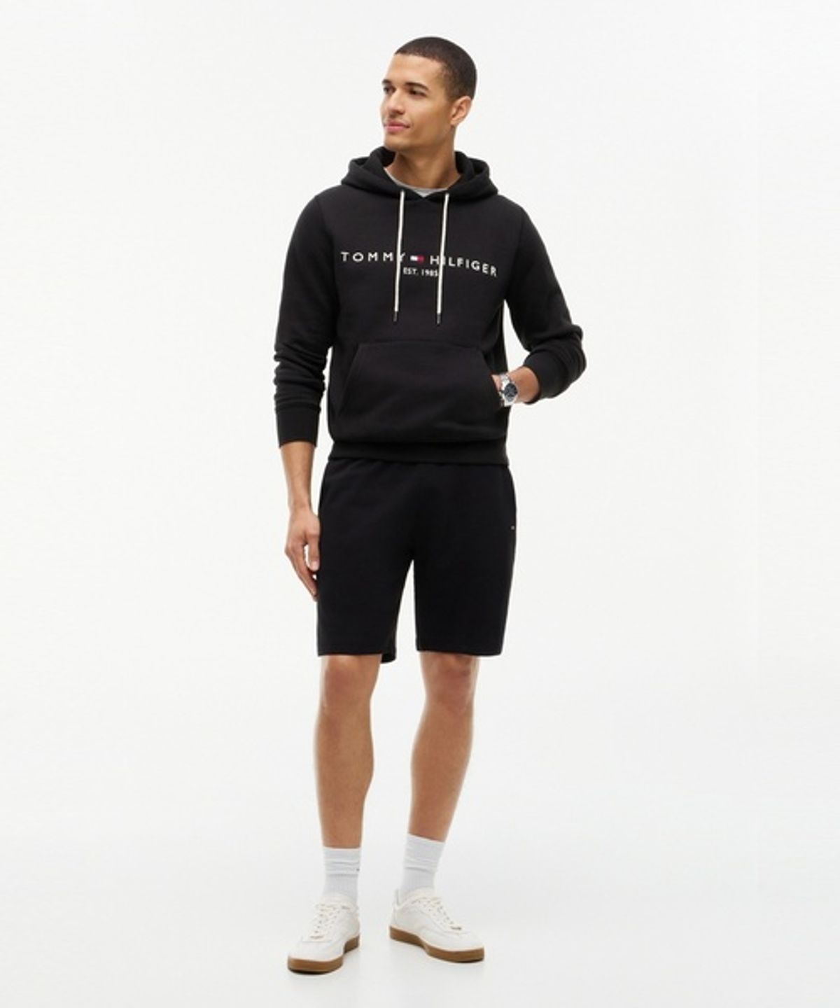 타미힐피거(TOMMY HILFIGER) [UNISEX] 코어 타미 로고 후디 (T12G7TPO850MT3BAS)