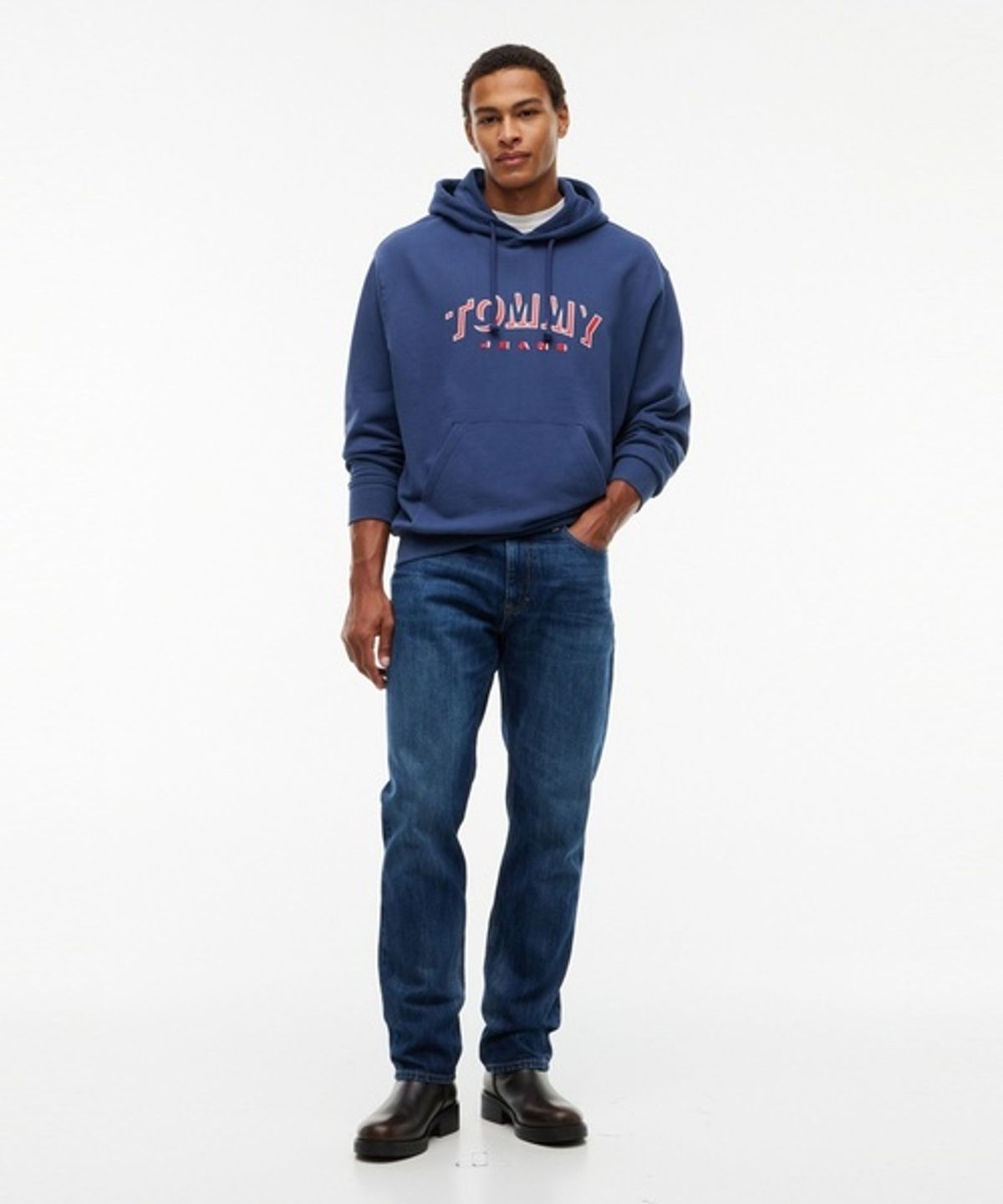 타미진스(TOMMY JEANS) 릴렉스 핏 타미 DNA 후디 (T32G7TTO50TMT1DB7)