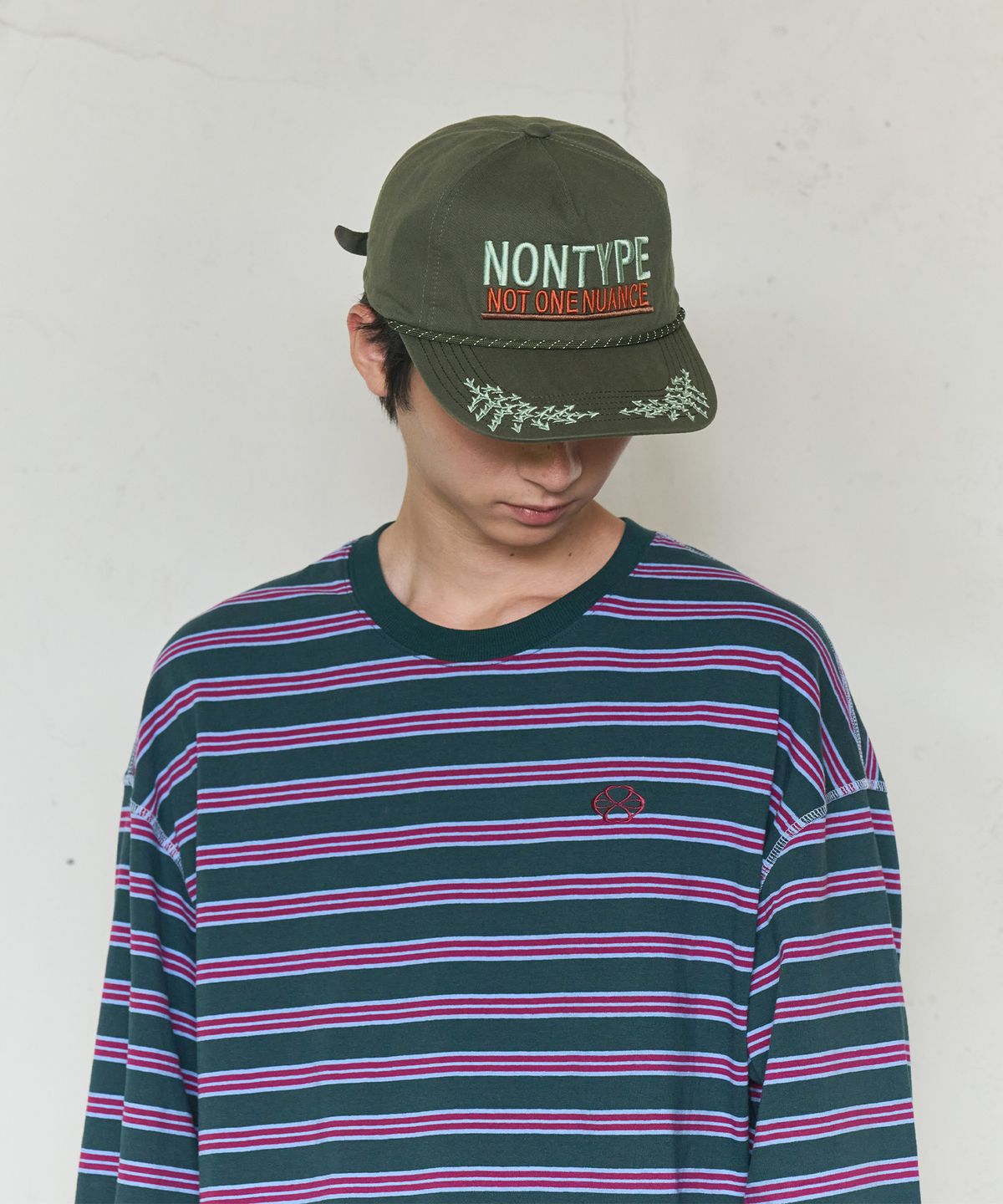 논타입(NONTYPE) ARCHIVE MESSAGE WASHED CAP (KHAKI)