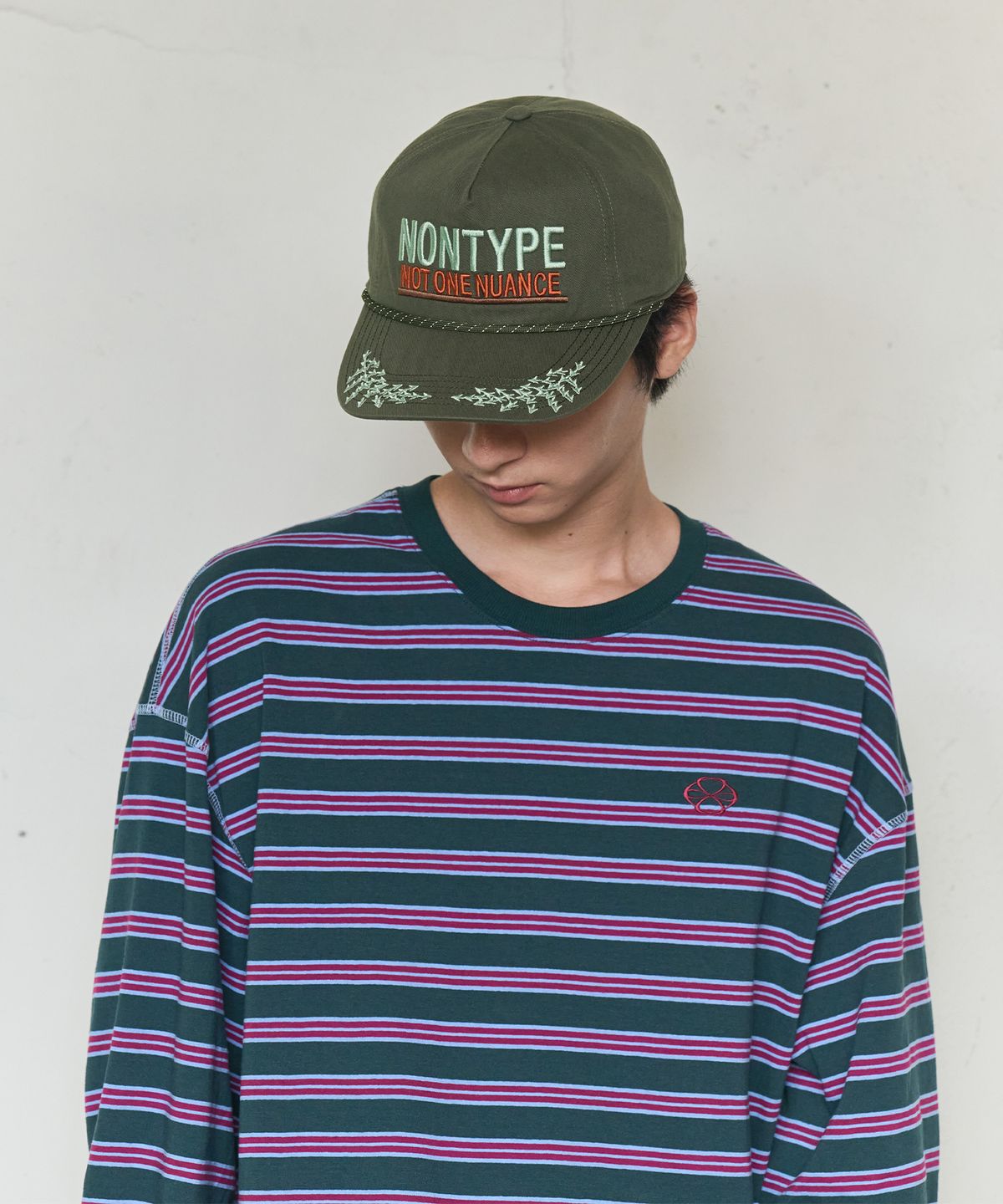 논타입(NONTYPE) ARCHIVE MESSAGE WASHED CAP (KHAKI)