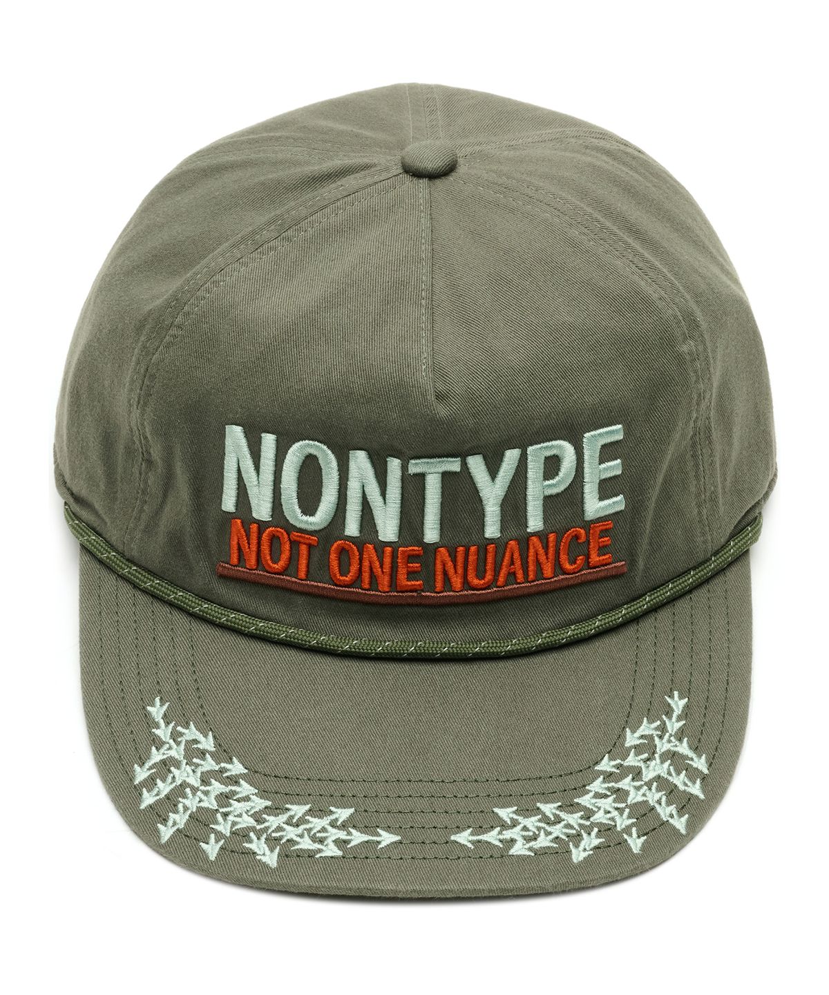 논타입(NONTYPE) ARCHIVE MESSAGE WASHED CAP (KHAKI)