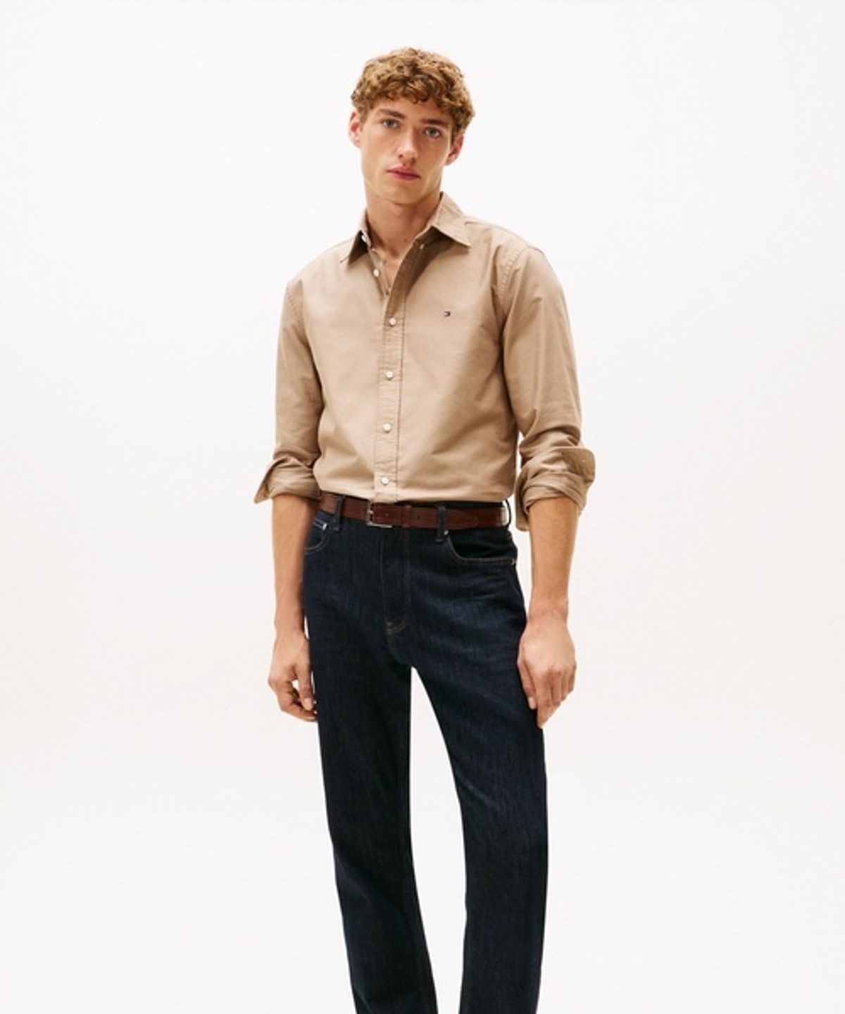 타미힐피거(TOMMY HILFIGER) [Asian fit] 헤리티지 옥스포드 솔리드 셔츠 (T12G7WSH010MT20F6)