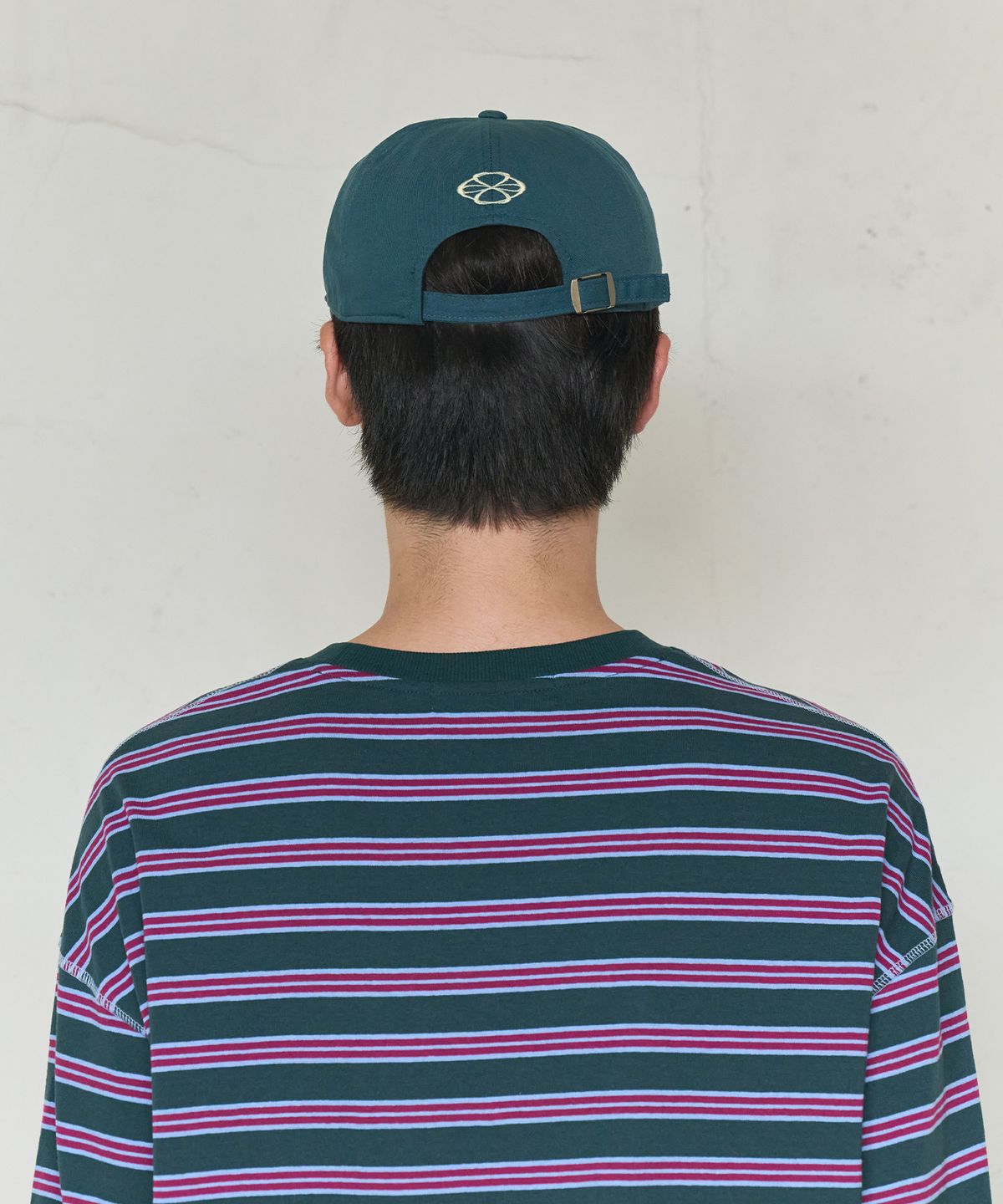 논타입(NONTYPE) ARCHIVE MESSAGE WASHED CAP (TEAL GREEN)