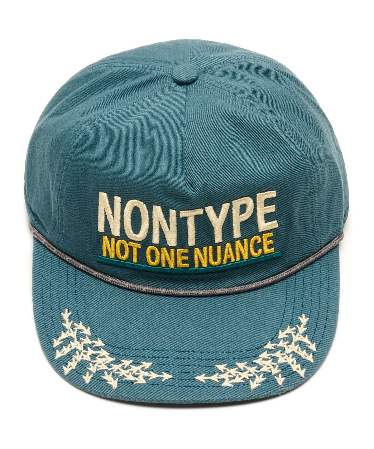 논타입(NONTYPE) ARCHIVE MESSAGE WASHED CAP (TEAL GREEN)