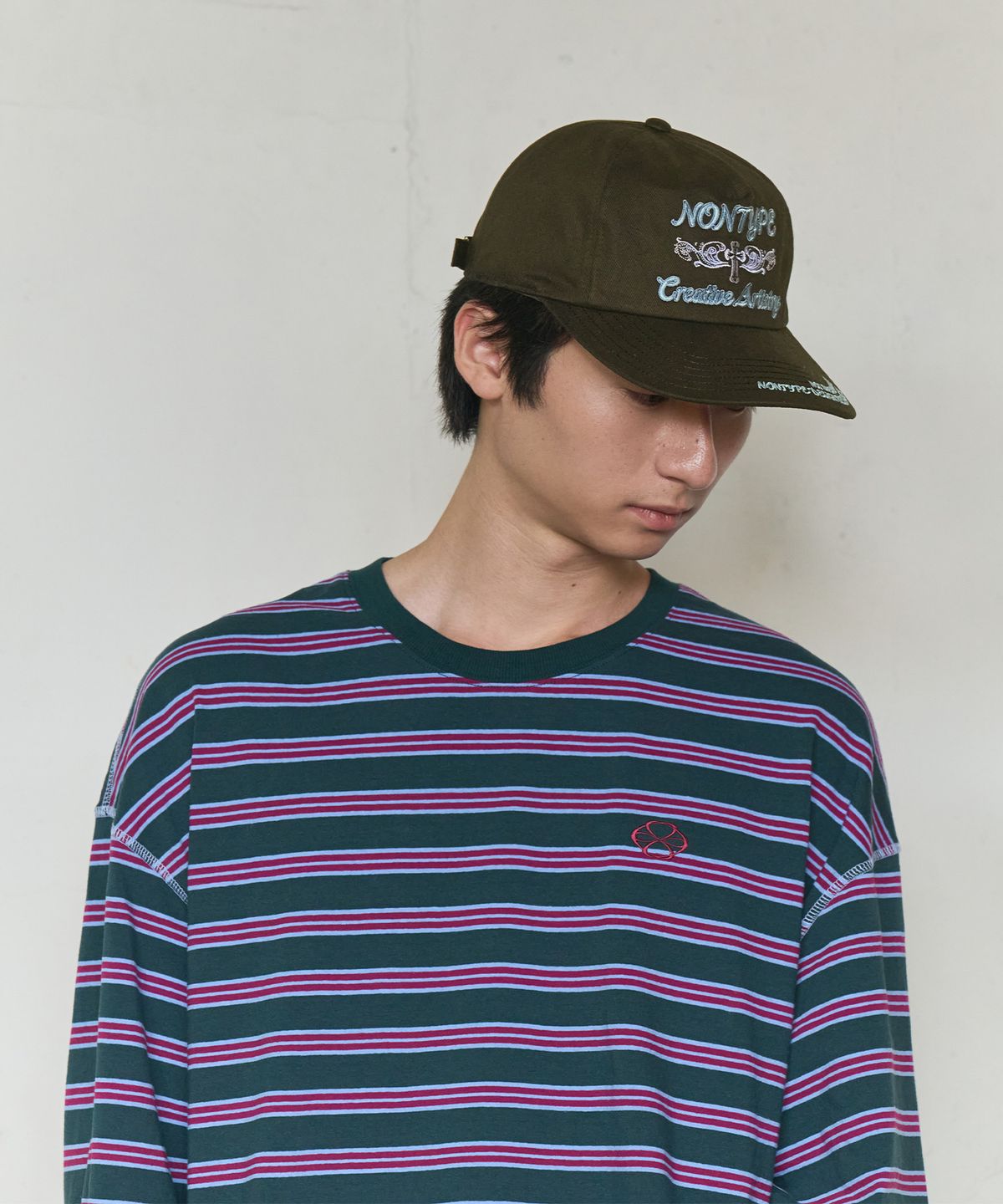 논타입(NONTYPE) SIGNATURE SYM WASHED CAP (BLACK)