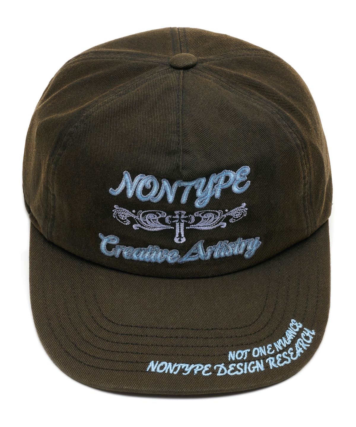 논타입(NONTYPE) SIGNATURE SYM WASHED CAP (BLACK)
