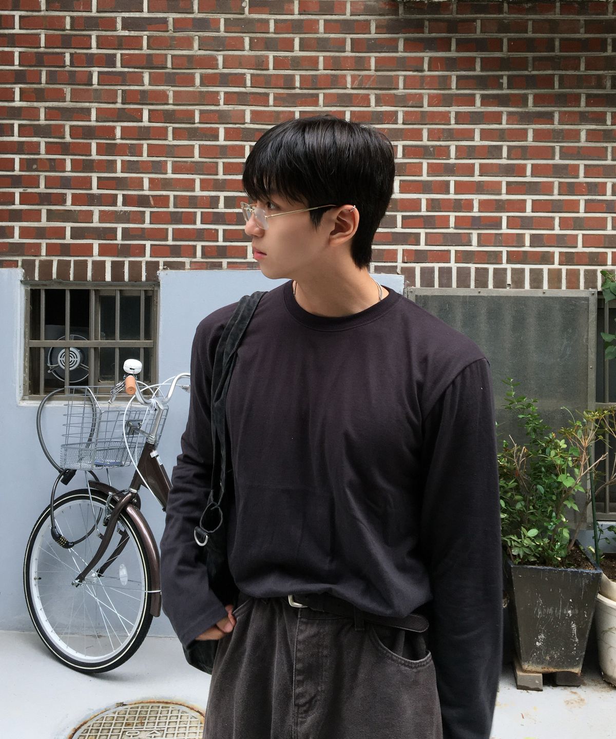 센테어(SENTAIR) 16수 싱글 크롭 긴팔 티셔츠_5color
