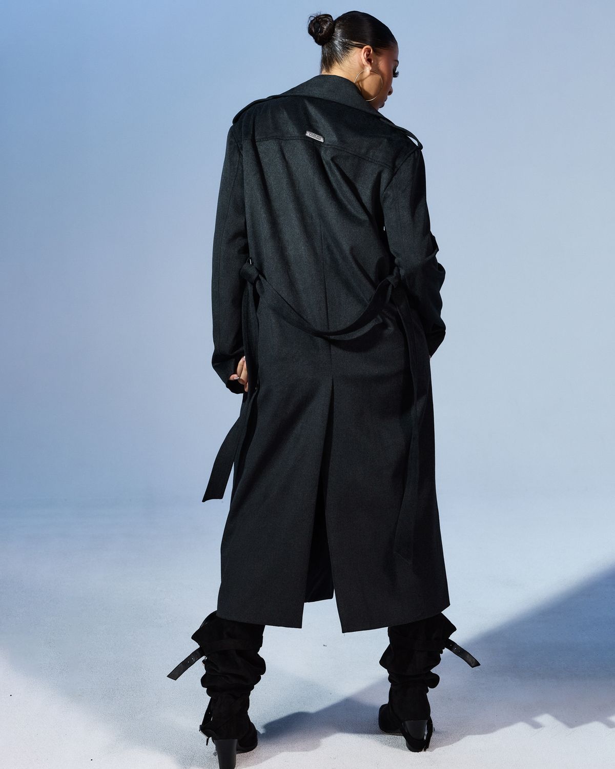 쿨시스(COOLSIS) CS BELT SUEDE LONG BOOTS (BLACK,8CM)