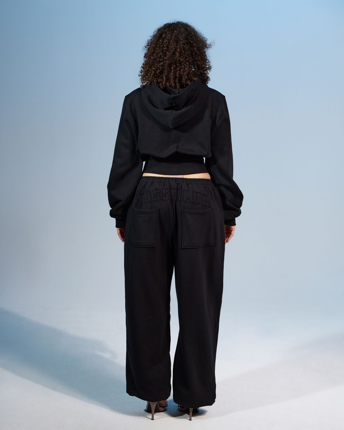 쿨시스(COOLSIS) CS BASSC HIGH-NECK HOODIE ZIP-031 (BLACK)