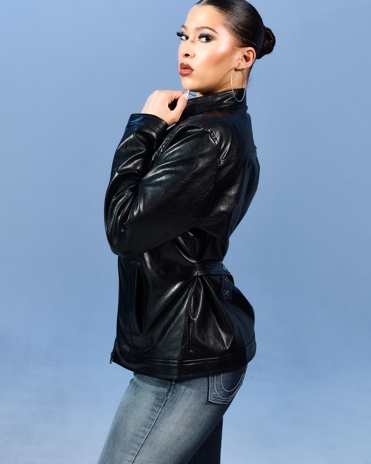쿨시스(COOLSIS) CS SNAP LEATHER JACKET-029