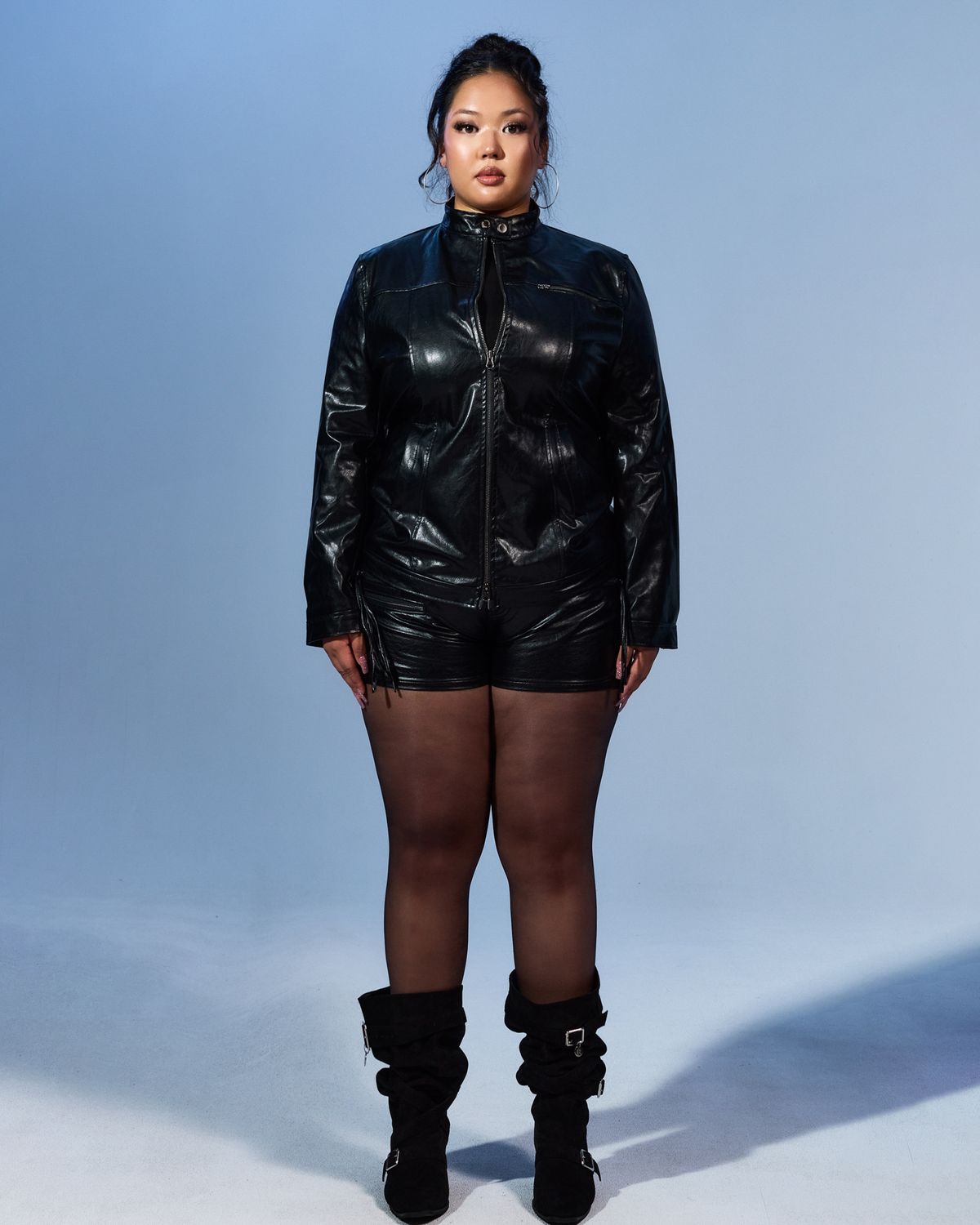 쿨시스(COOLSIS) CS SNAP LEATHER JACKET-029