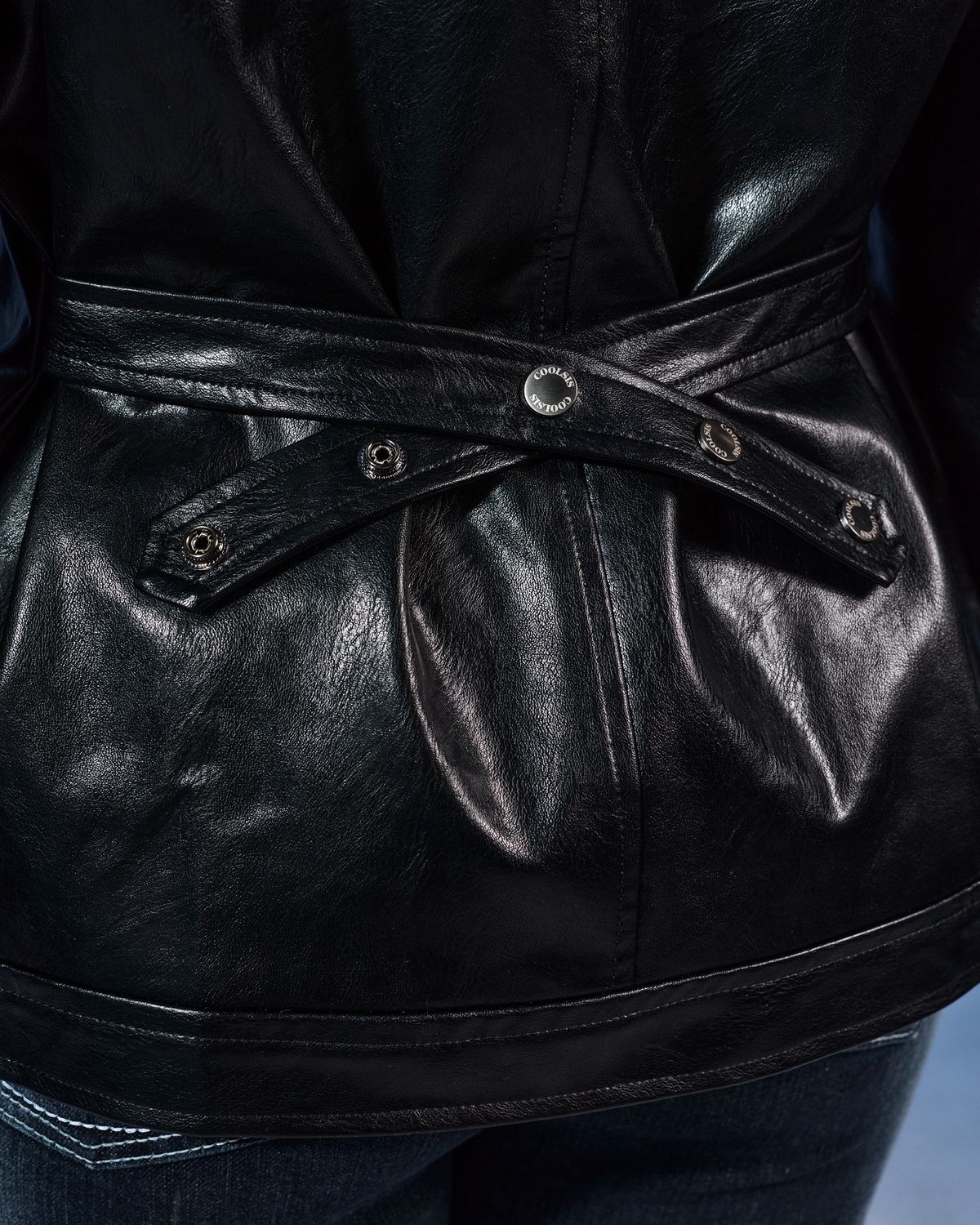 쿨시스(COOLSIS) CS SNAP LEATHER JACKET-029