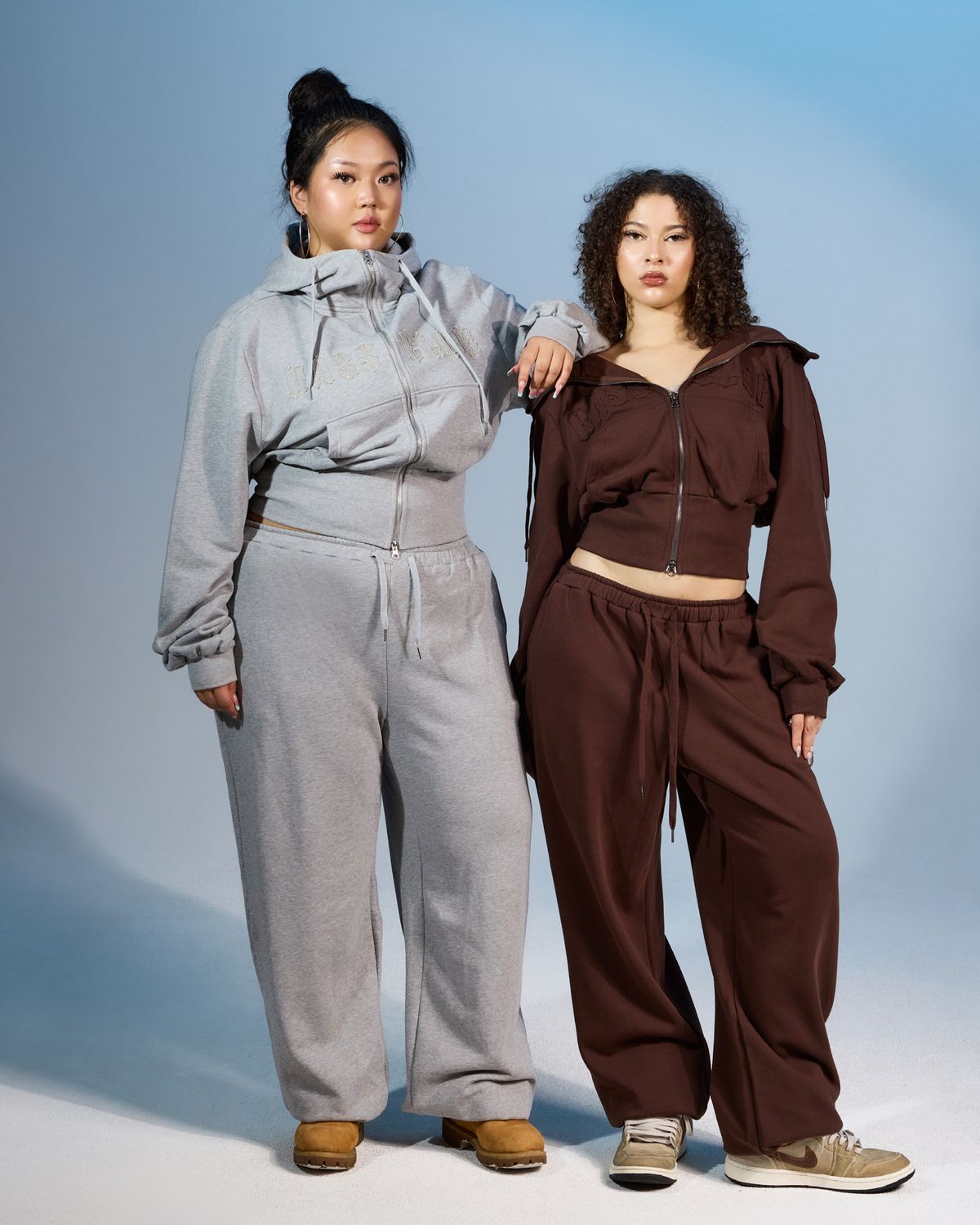 쿨시스(COOLSIS) CS BASSC HIGH-NECK HOODIE ZIP-031 (GRAY)