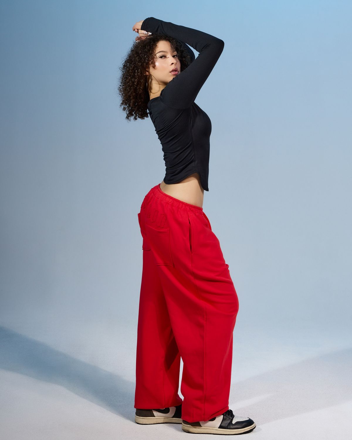 쿨시스(COOLSIS) CS BASSC WIDE JOGGER PANTS-076 (RED)
