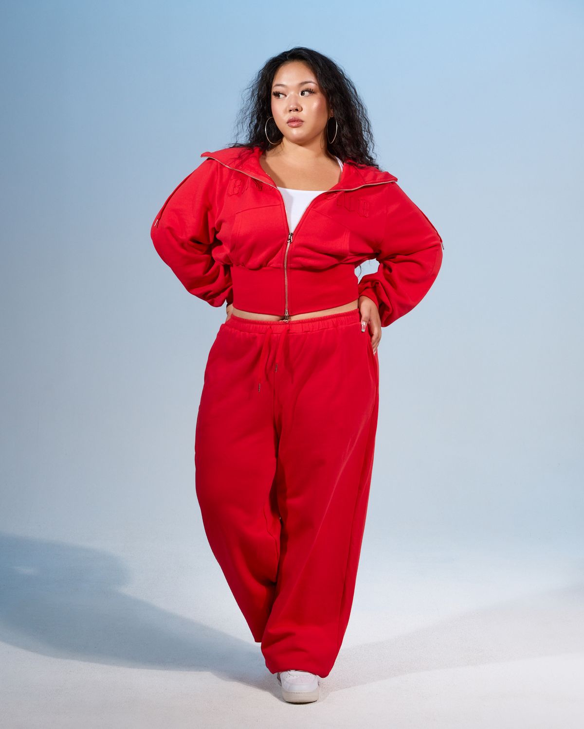 쿨시스(COOLSIS) CS BASSC WIDE JOGGER PANTS-076 (RED)