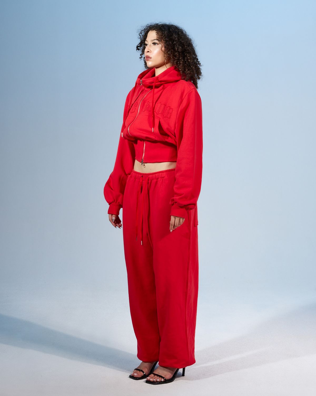 쿨시스(COOLSIS) CS BASSC WIDE JOGGER PANTS-076 (RED)