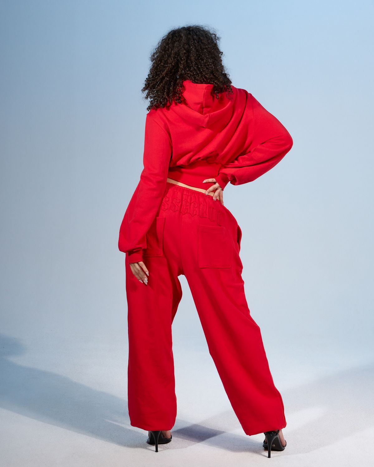 쿨시스(COOLSIS) CS BASSC WIDE JOGGER PANTS-076 (RED)