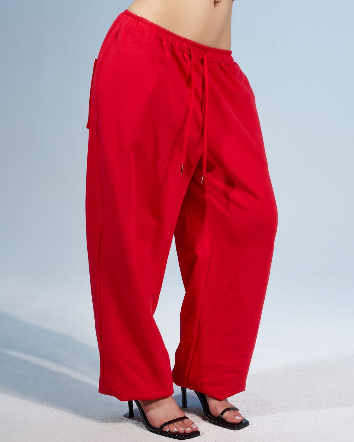 쿨시스(COOLSIS) CS BASSC WIDE JOGGER PANTS-076 (RED)