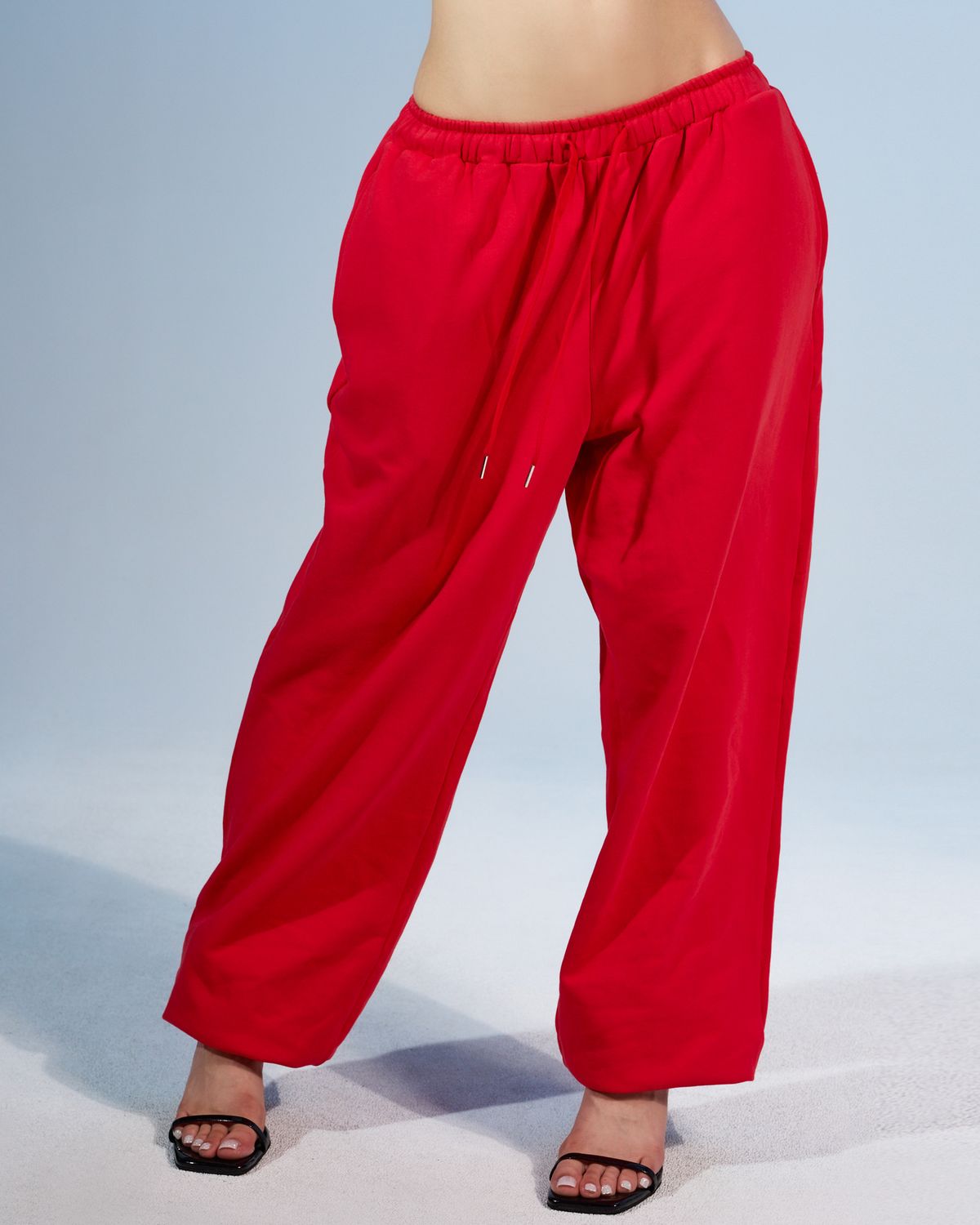 쿨시스(COOLSIS) CS BASSC WIDE JOGGER PANTS-076 (RED)